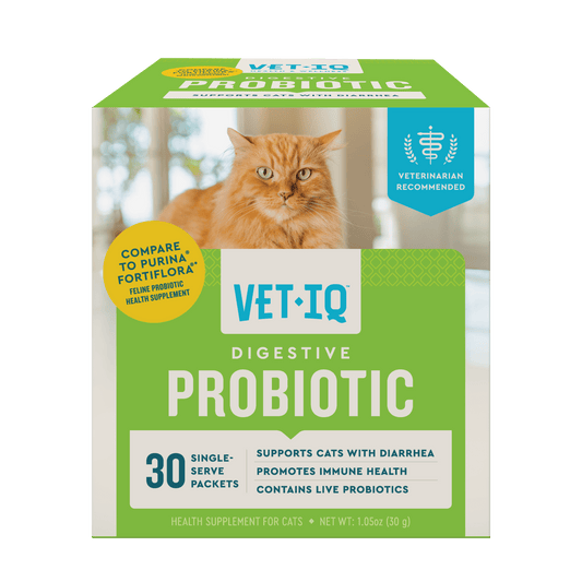 Probiotic Cat Powder Supplement for Digestive Health, 30 Packets