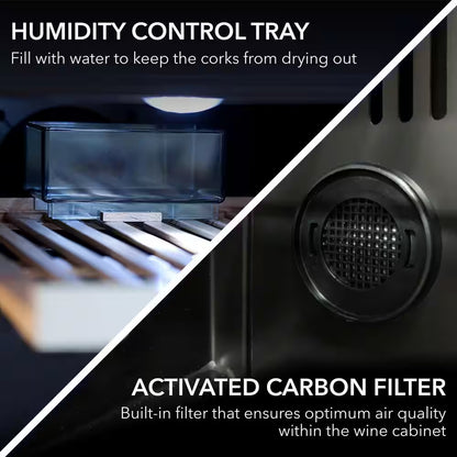 12 In. Single Zone 18 Bottles Undercounter Built-In Wine Cooler Refrigerator W/ Lock Stainless Steel LED