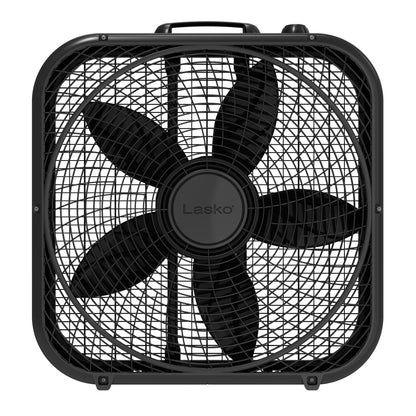 (3 Pack)  Cool Colors 20" 3-Speed Weather Resistant Box Fan, Black B20301, New