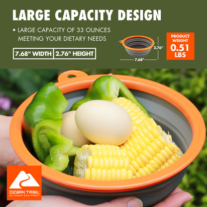 2 Pack Dog Travel Bowls Portable Foldable Dog Water Dish Bowl for Pets