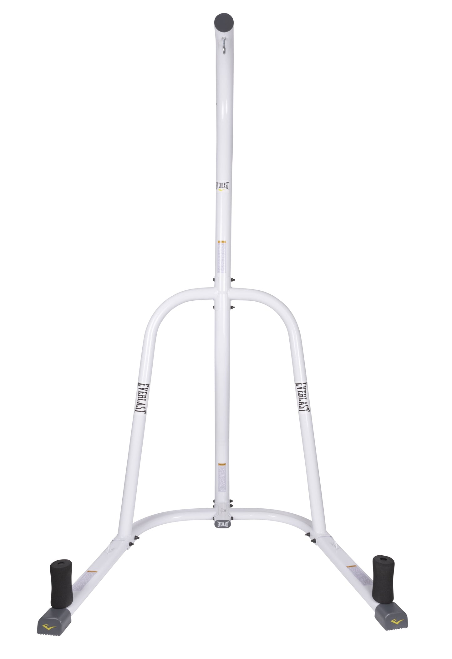 Single Station Heavy-Duty Punching Bag Stand, Powder-Coated Steel, 100 Lb Capacity, White