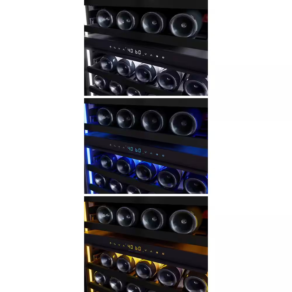 Presrv 24 In. 132-Bottle Dual Zone Full Size Panel Ready Wine Cooler