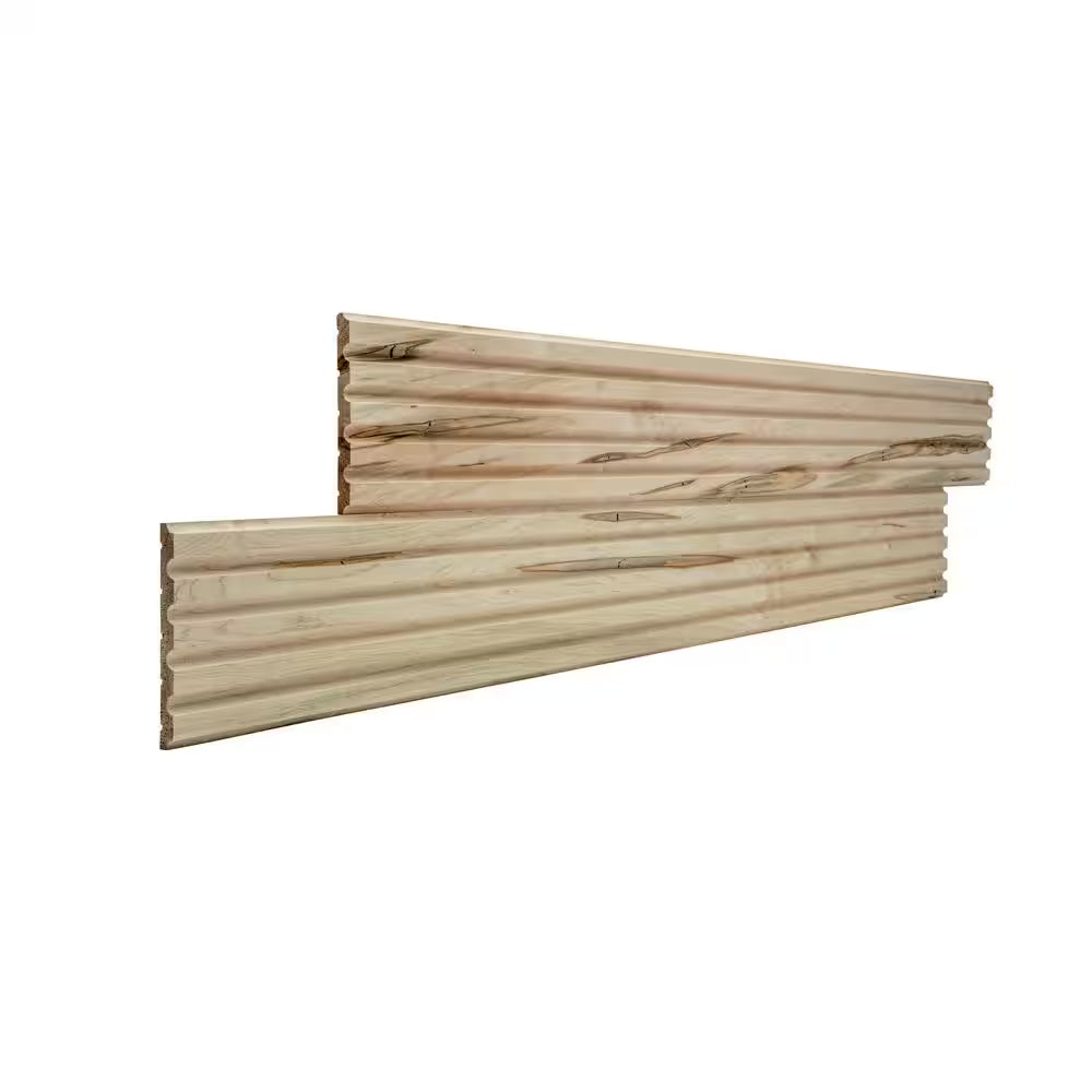 1549-4FTWMAP 0. 4375 In. D 5In. W X 47.5 In. L Unfinished Ambrosia Maple Wood Traditional Fluted Panel Moulding