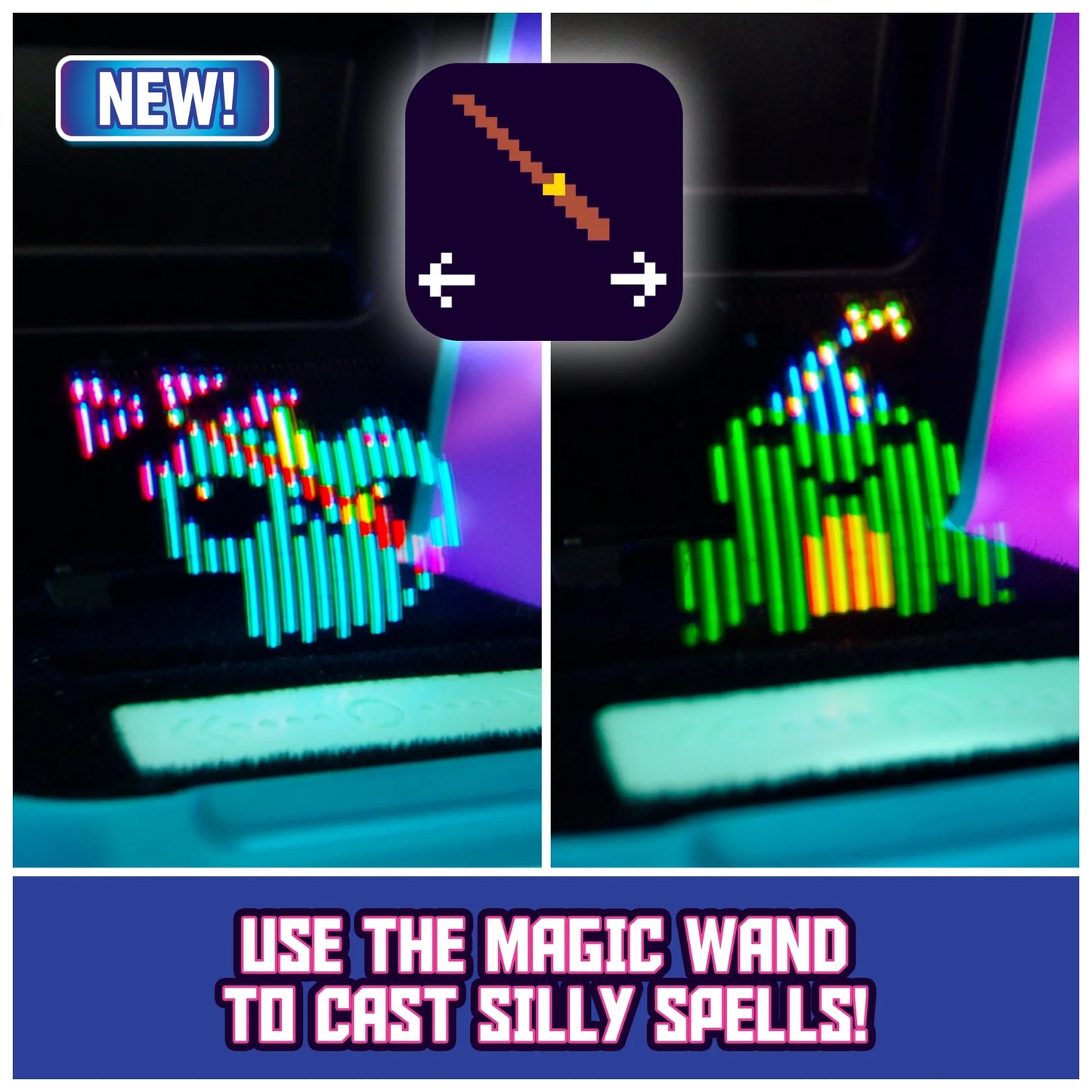 , Magicals Interactive Digital Pet with 20 Characters Inside, Reacts to Touch