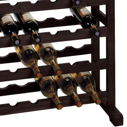Vinny 24-Bottle Espresso Floor Wine Rack
