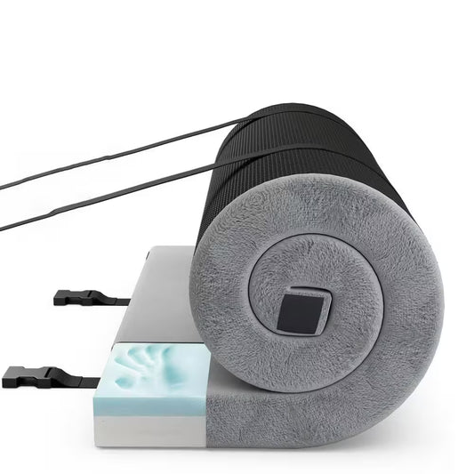 2.5 In. Twin Memory Foam Fabric Multipurpose Camping Floor Mattress Topper Pad with Foldable Design