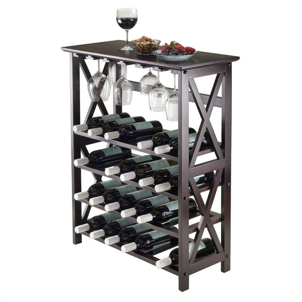 24-Bottles Coffee Wine Rack