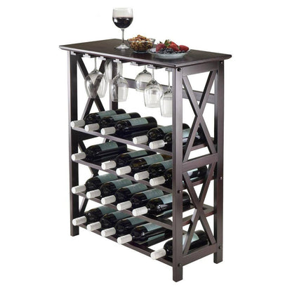 24-Bottles Coffee Wine Rack