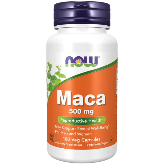 Supplements, Maca (Lepidium Meyenii) 500 Mg, for Men and Women, Reproductive Health*, 100 Veg Capsules