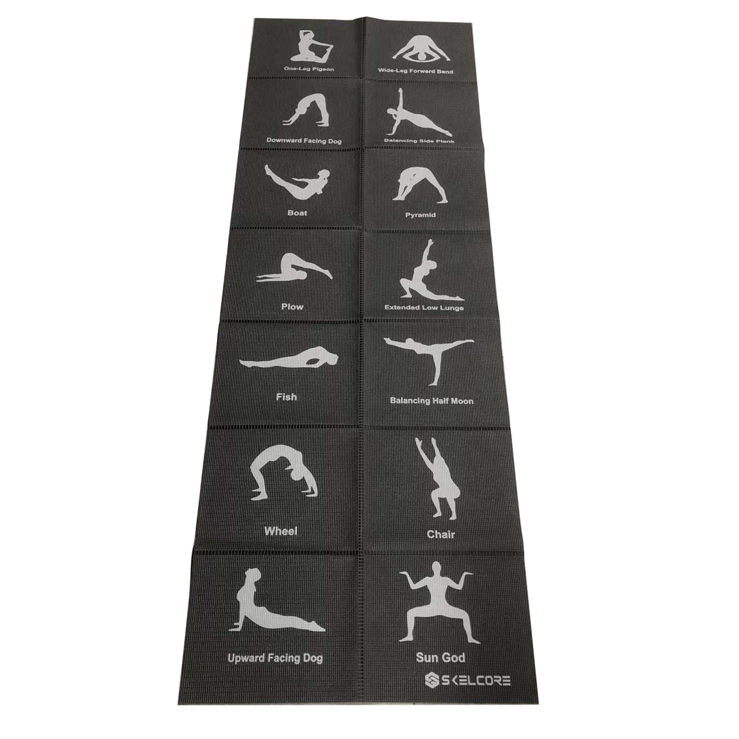 Yoga Starter Kit, Yoga Blocks and Folding Self-Guided 0.3Cm Thick Yoga Mat, PVC