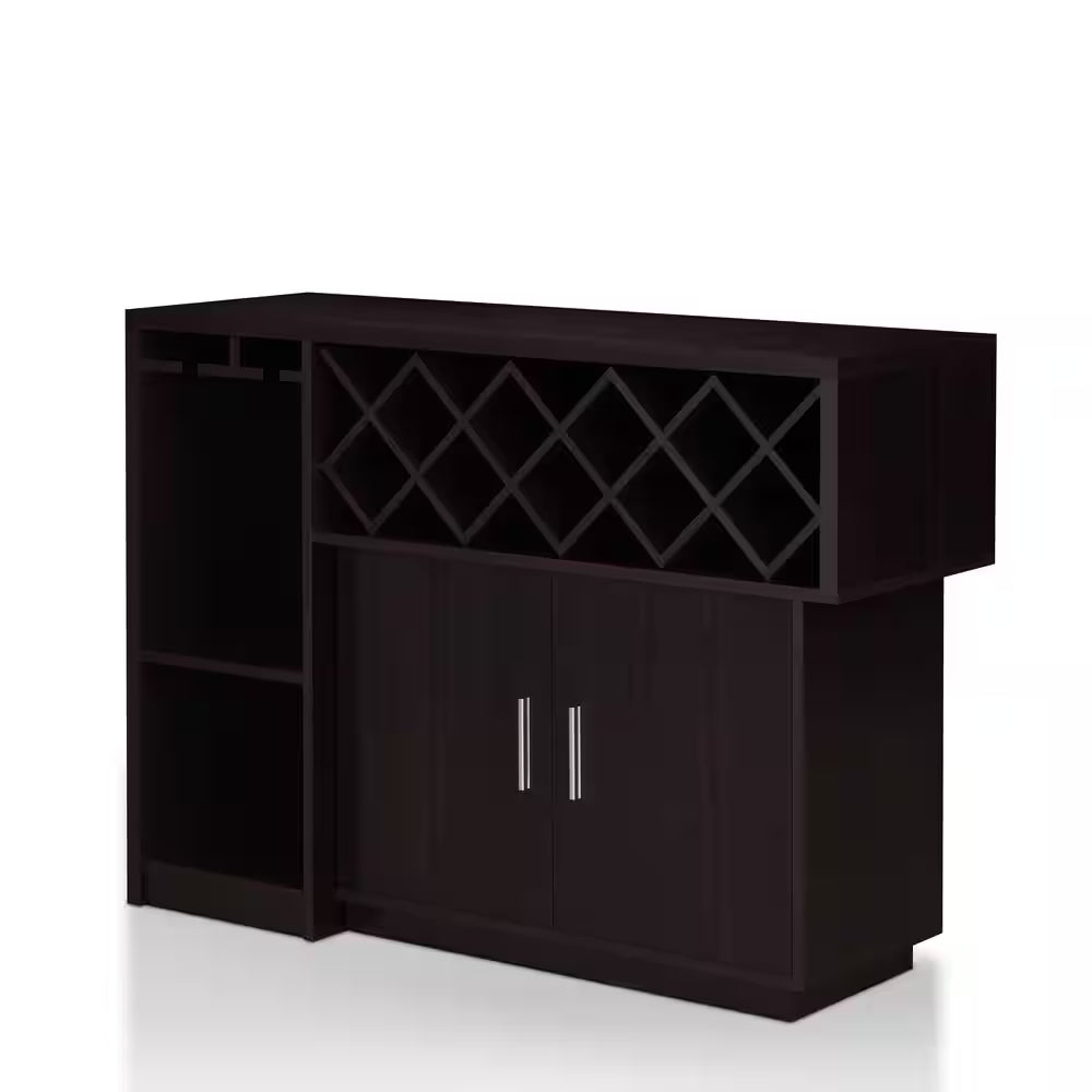 Vosso 22-Bottle Espresso Wine Cabinet