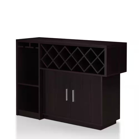 Vosso 22-Bottle Espresso Wine Cabinet