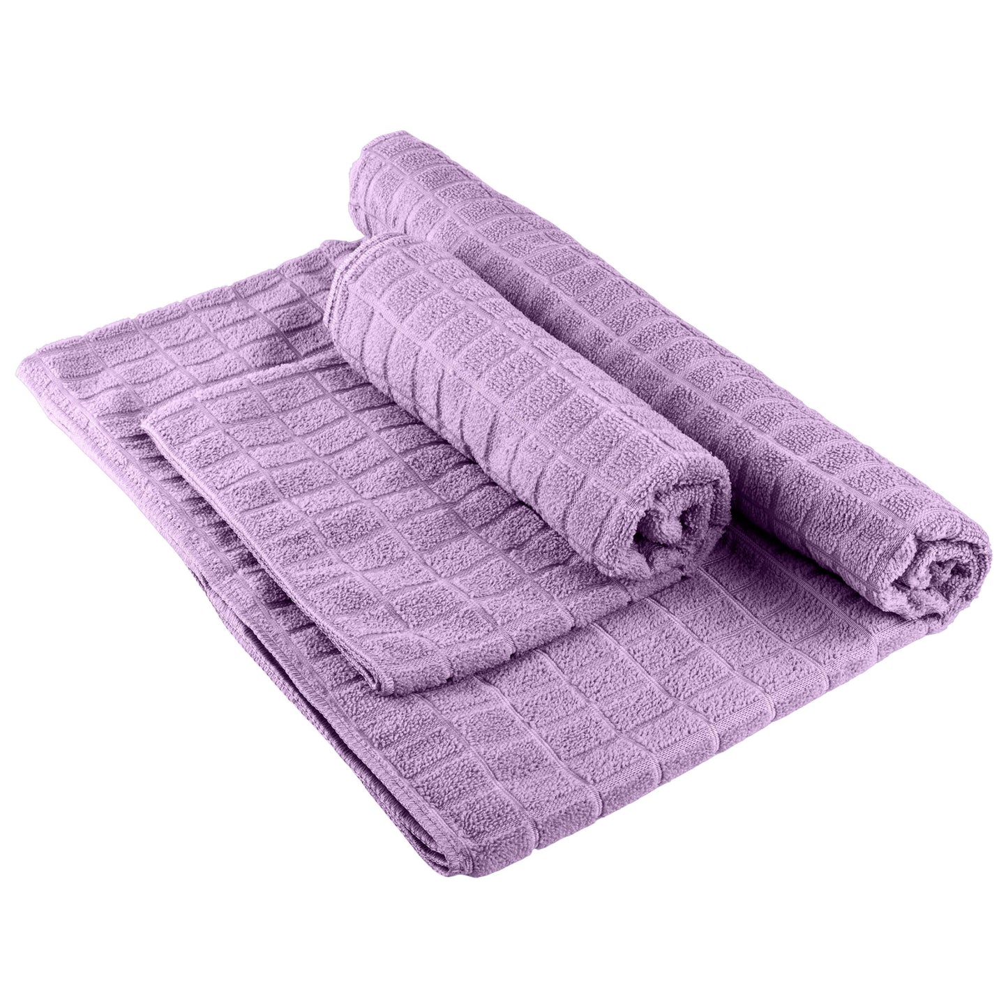 Yoga Towel Set - 72X24 Towel for Hot Yoga and Pilates, Violet