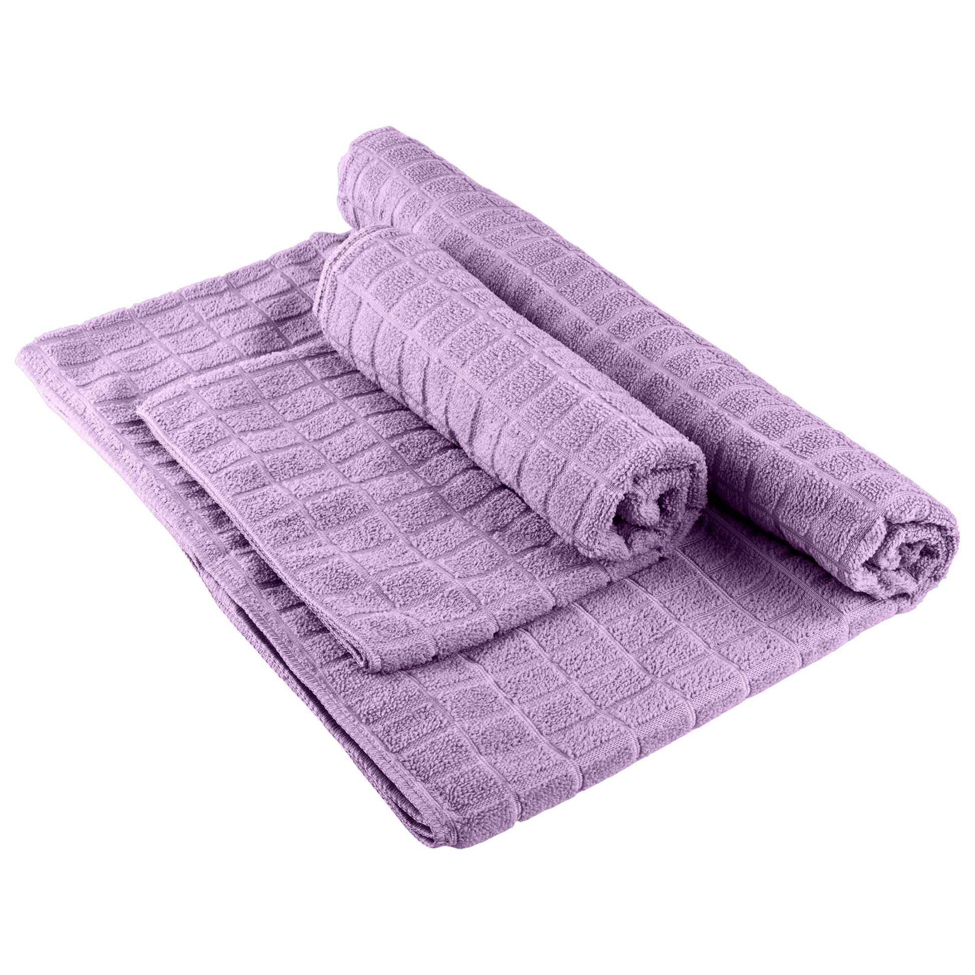 Yoga Towel Set - 72X24 Towel for Hot Yoga and Pilates, Violet