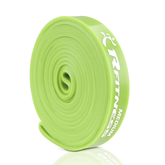 Rfitness RF1506-GR Professional 41-Inch Long LOOP Stretch Latex Exercise Band, MEDIUM (Green)