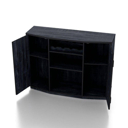 Shedd Rustic Navy Blue Buffet with 2-Shelves