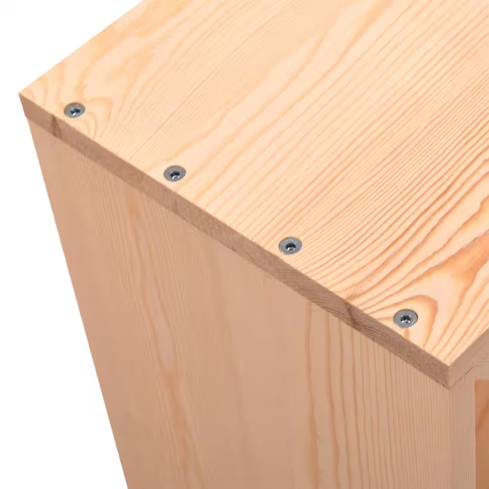 24-Bottle Burlywood Modular Wine Rack, Stackable Wine Storage Cube for Bar Cellar Kitchen Dining Room