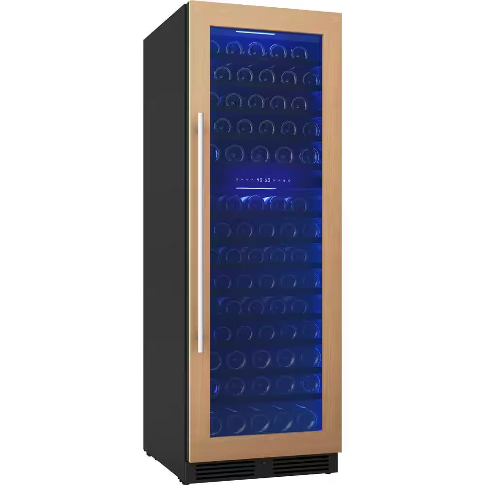 Presrv 24 In. 132-Bottle Dual Zone Full Size Panel Ready Wine Cooler