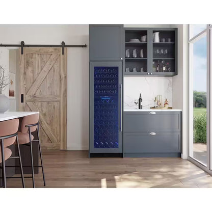 Presrv 24 In. 132-Bottle Dual Zone Full Size Panel Ready Wine Cooler