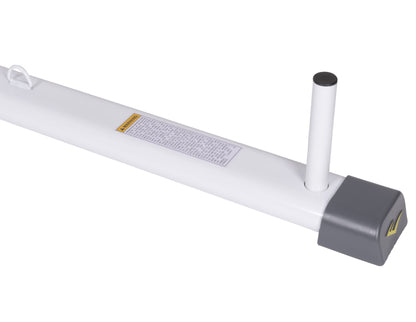 Single Station Heavy-Duty Punching Bag Stand, Powder-Coated Steel, 100 Lb Capacity, White