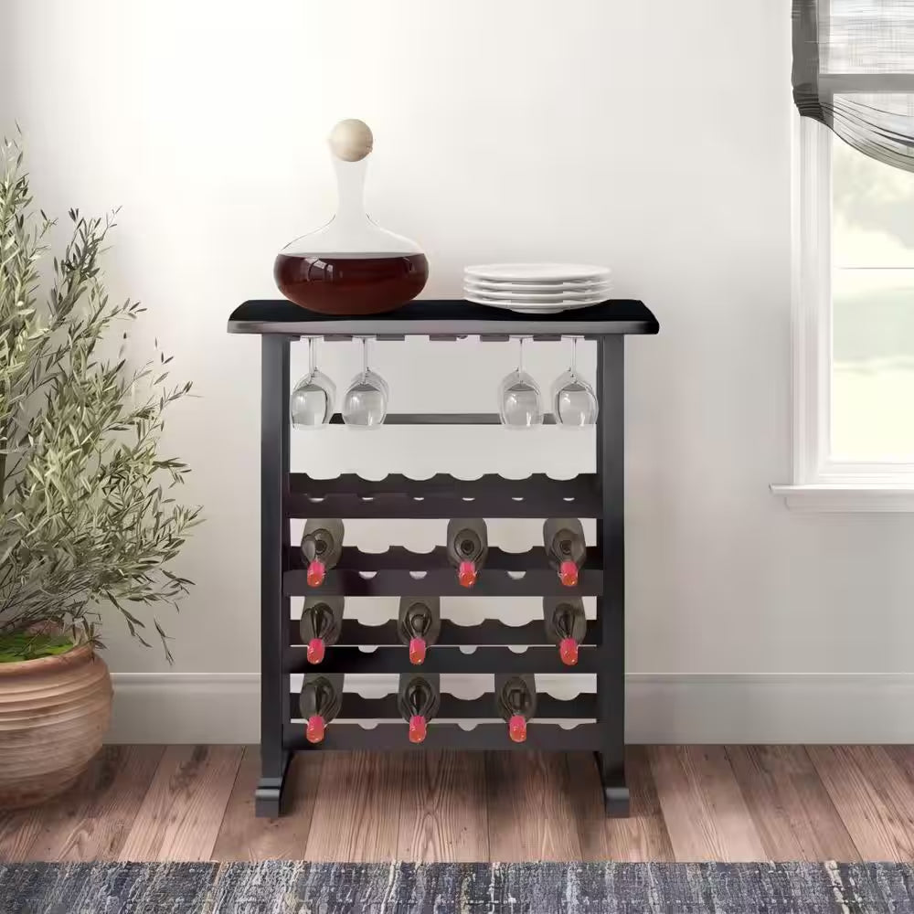 4-Layer Brown Wine Rack