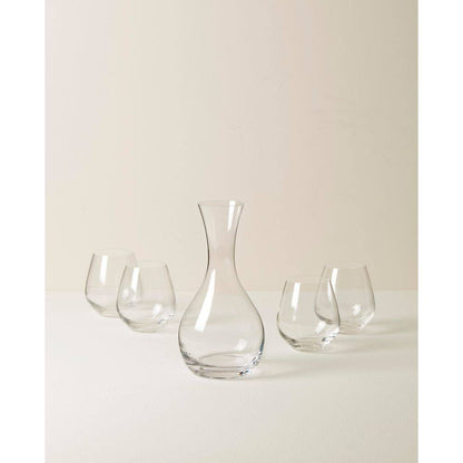 TUSCANY CLS EUROPEAN GLASS DECANTR 44 Oz. W/4 STEMLESS