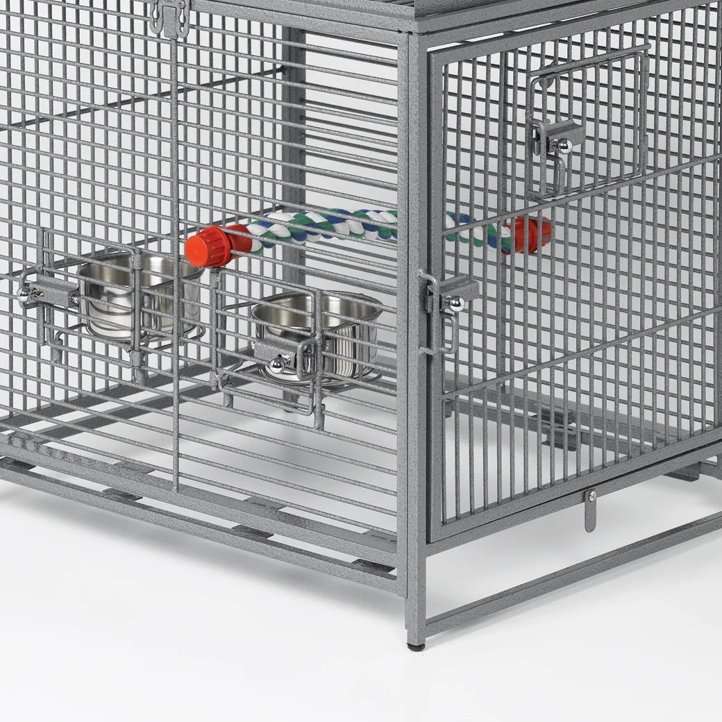 , Poquito Avian Hotel-Platinum Traveling Bird Cage