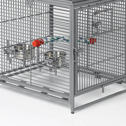 , Poquito Avian Hotel-Platinum Traveling Bird Cage