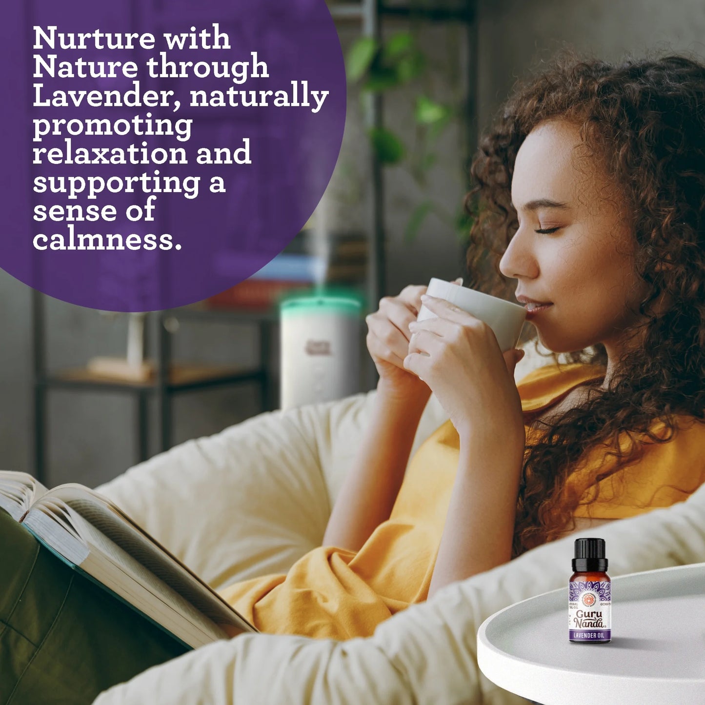 Pure & Natural Lavender Essential Oil for Aromatherapy & Diffuser -15Ml