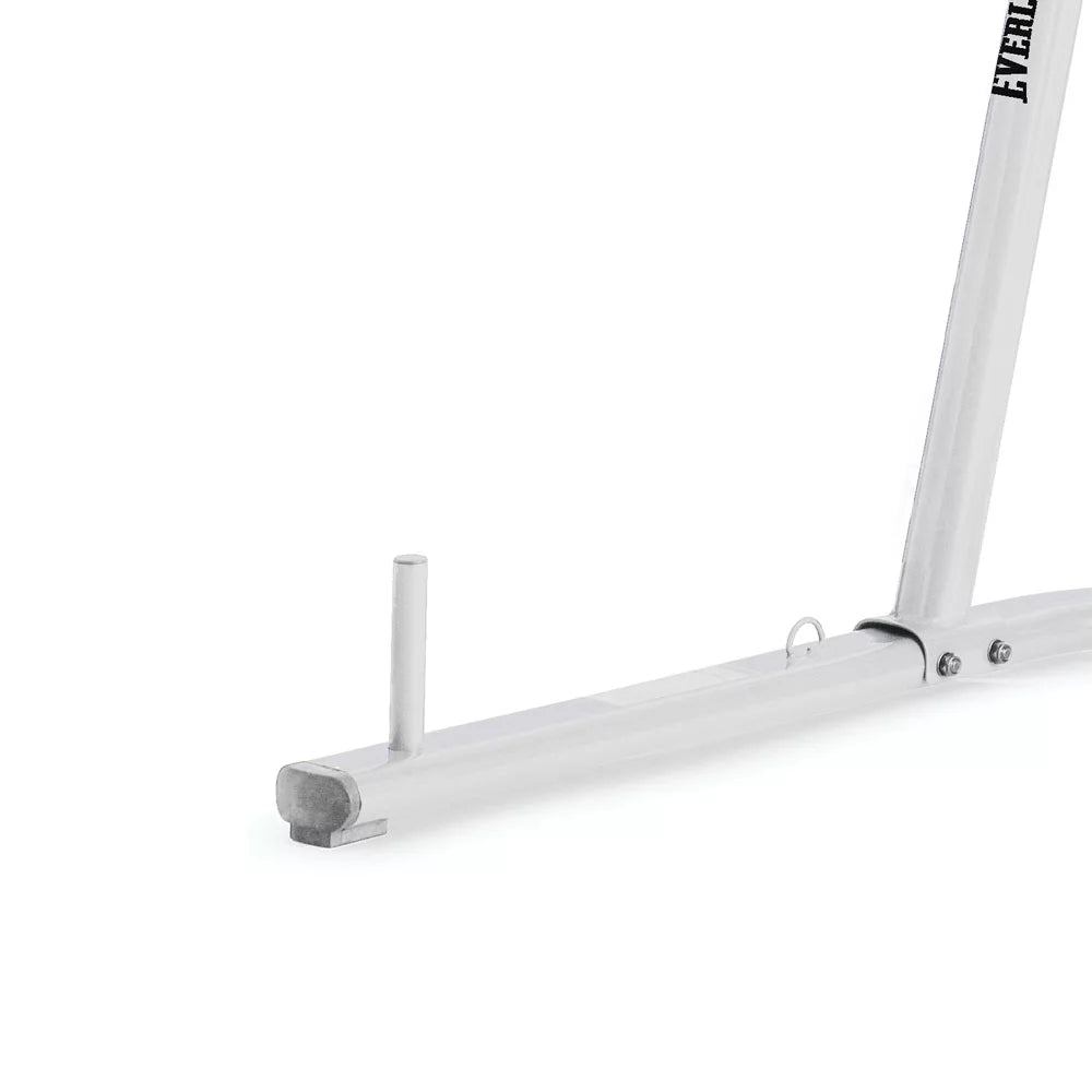 Single Station Heavy-Duty Punching Bag Stand, Powder-Coated Steel, 100 Lb Capacity, White