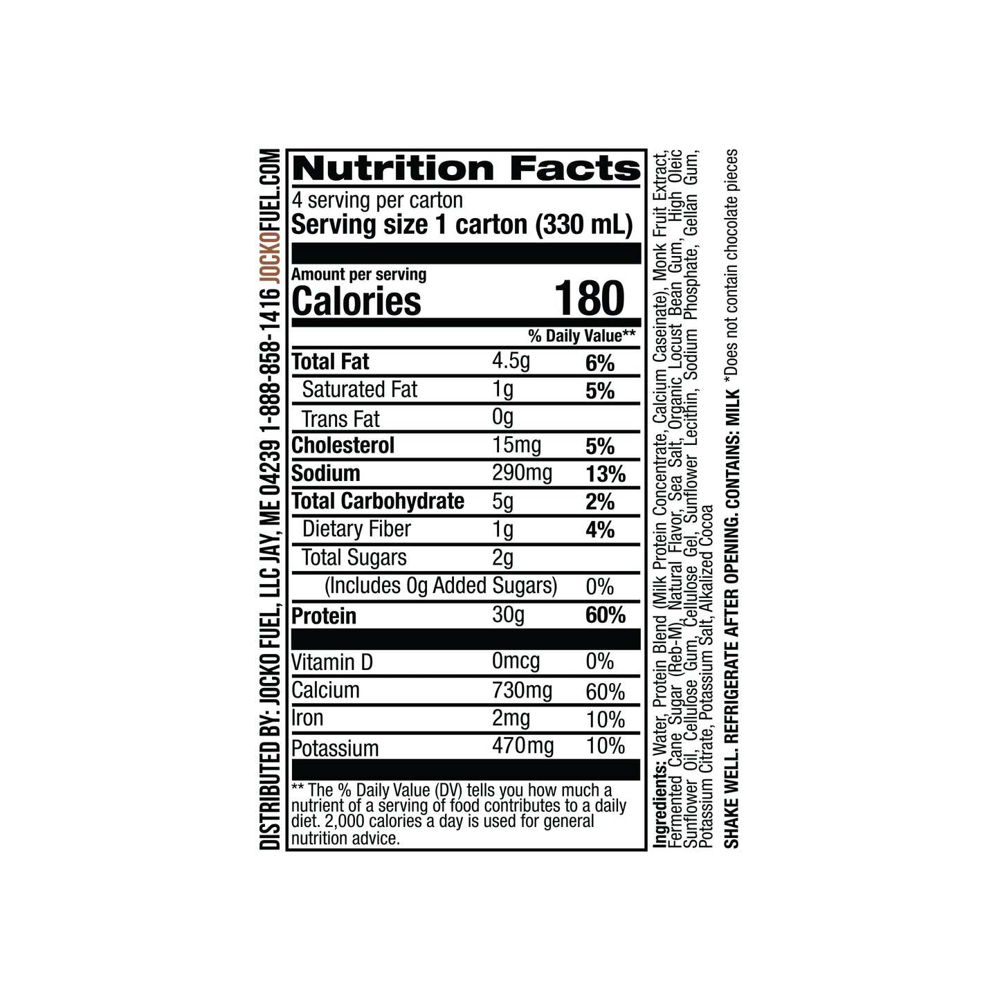 Protein Shake, Chocolate, 11Oz, 4 Count, 30G Protein