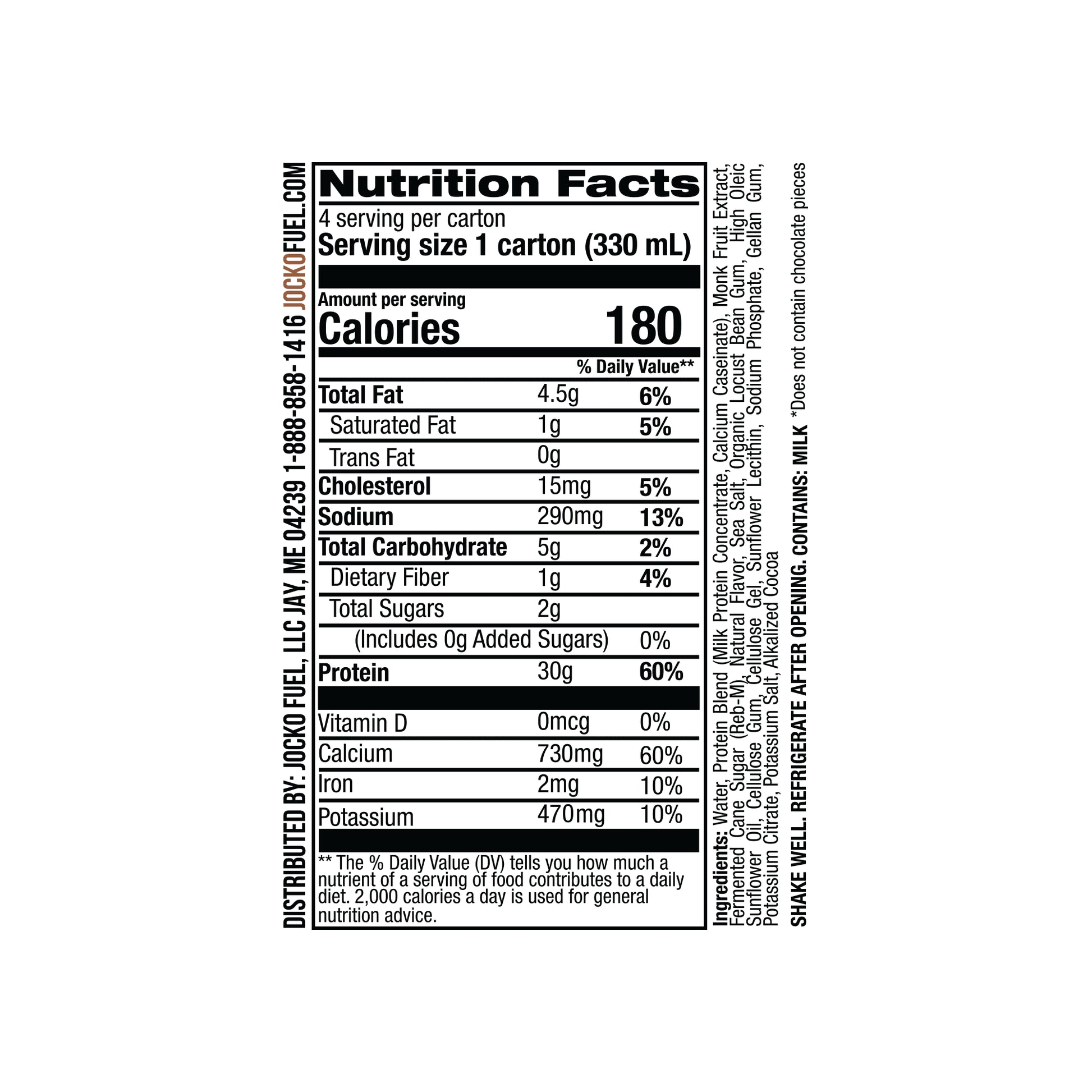 Protein Shake, Chocolate, 11Oz, 4 Count, 30G Protein