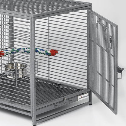 , Poquito Avian Hotel-Platinum Traveling Bird Cage