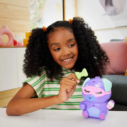 Sleepover Puppy Compact Playset with 1 Micro Doll, Pet Dogs, Food & Styling Accessories