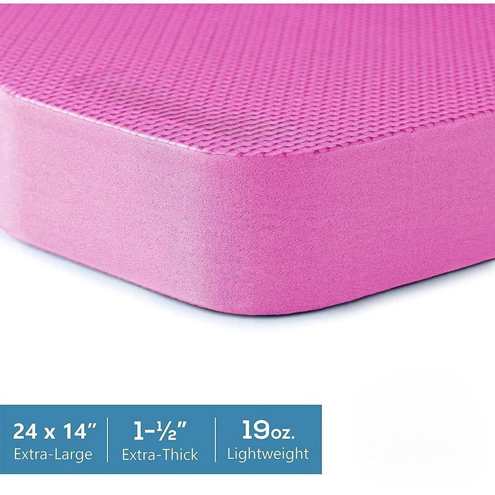 24 In. Thick Kneeling Pad, Garden Kneeler for Gardening, Pink