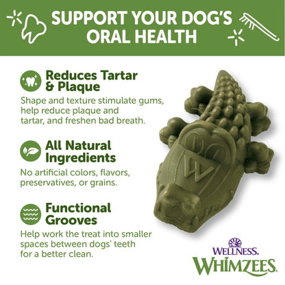 Wellness® ® Alligator Natural Grain Free Dental Chews for Dogs, Medium Breed, 12 Count