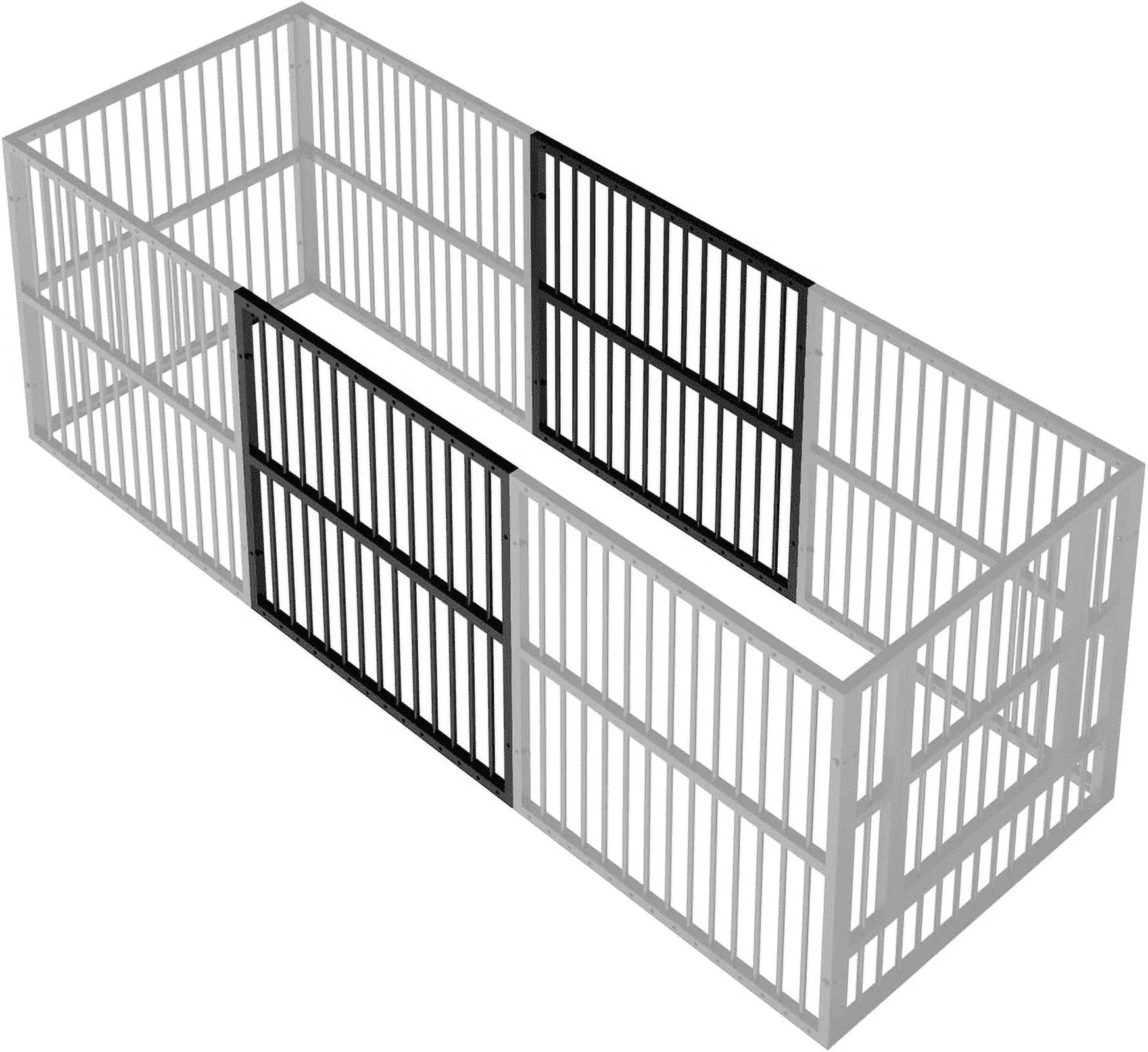 31.5" Height Pet Playpen 2 Panel Add-On, Dog Playpen, Puppy Dogs Heavy-Duty Extendable Pen,Easy Assemble, Black