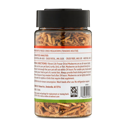 (2 Pack)  Freeze-Dried Mealworms, 1.6 Oz