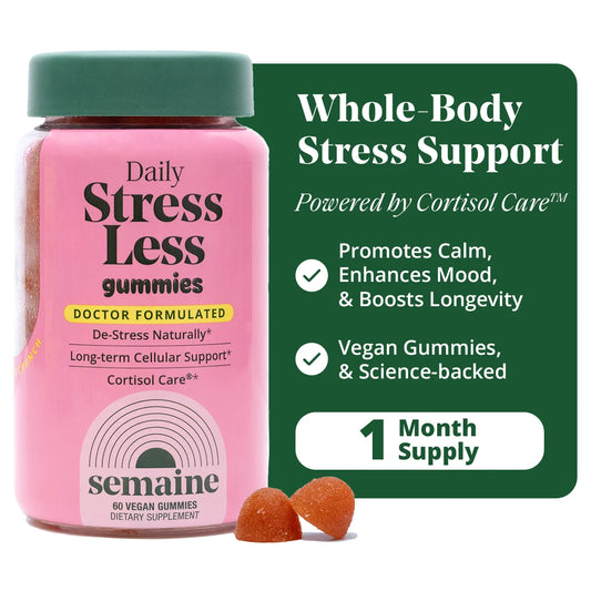 Stress Less Gummy with Cortisol Care® 60 Count – Balance Cortisol, Better Mood & Sleep