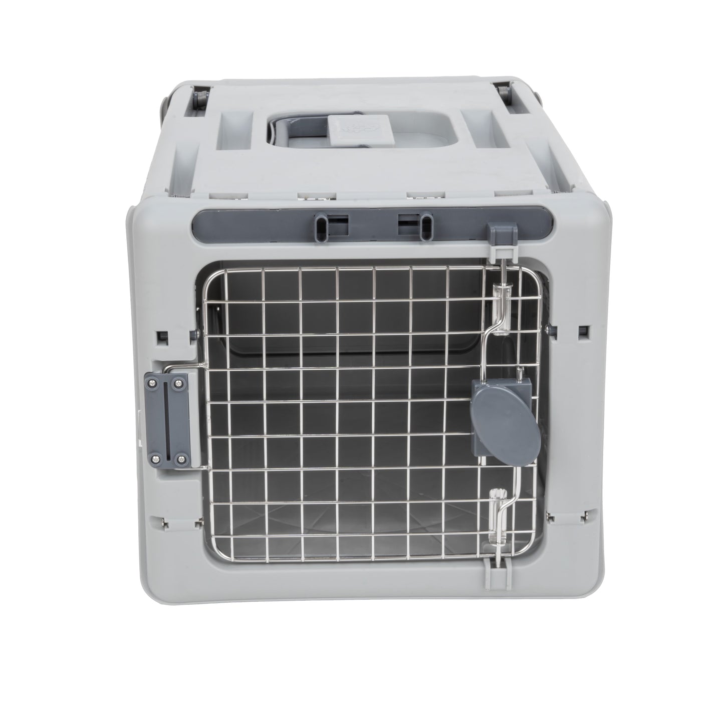 19" Collapsible Dog Kennel, Gray, XS, for Pets up to 20 Lbs