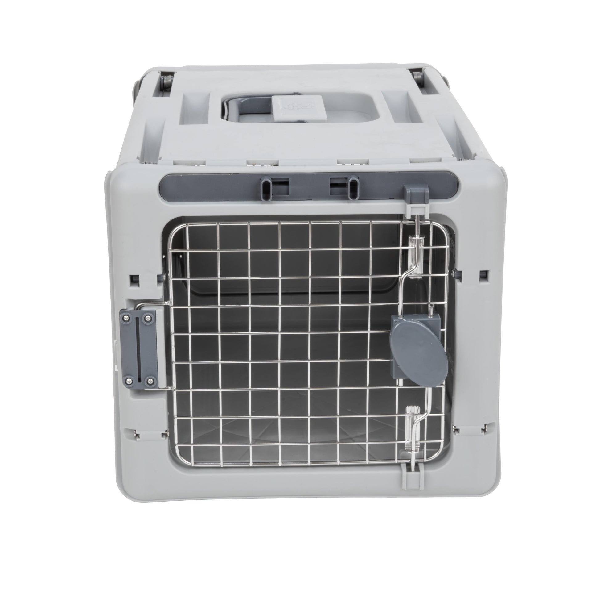 19" Collapsible Dog Kennel, Gray, XS, for Pets up to 20 Lbs