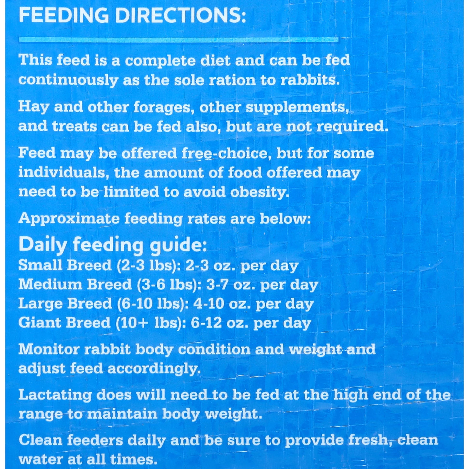 Rabbit Pellets, 25 Lb Bag