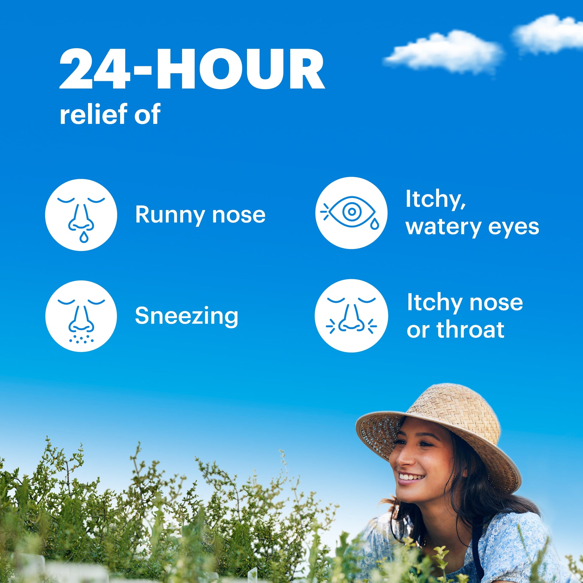 (3 Pack)  24 Hour Non-Drowsy Antihistamine Allergy Relief Medicine Cool Mint Chewable Tablet, 24 Ct