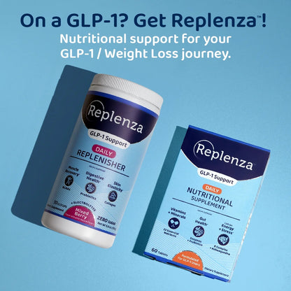 (2 Pack)  GLP-1 Support, Daily Replenisher, Supports Muscle Recovery, Digestive Health, Mixed Berry, 15 Servings