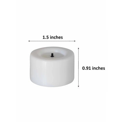 Unscented Led Tealights Flameless Candles, White, 4.60", 0.18 Lb