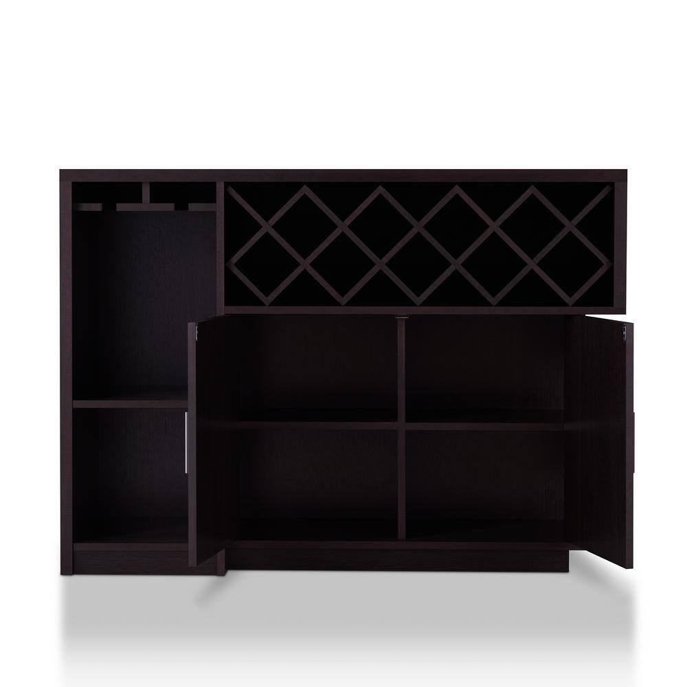 Vosso 22-Bottle Espresso Wine Cabinet