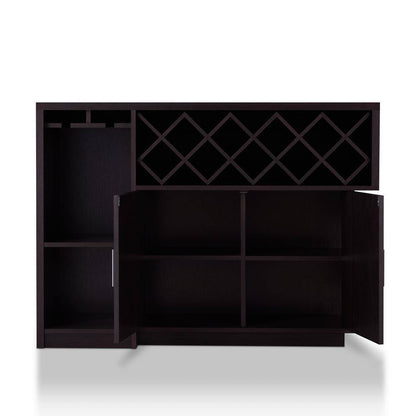 Vosso 22-Bottle Espresso Wine Cabinet