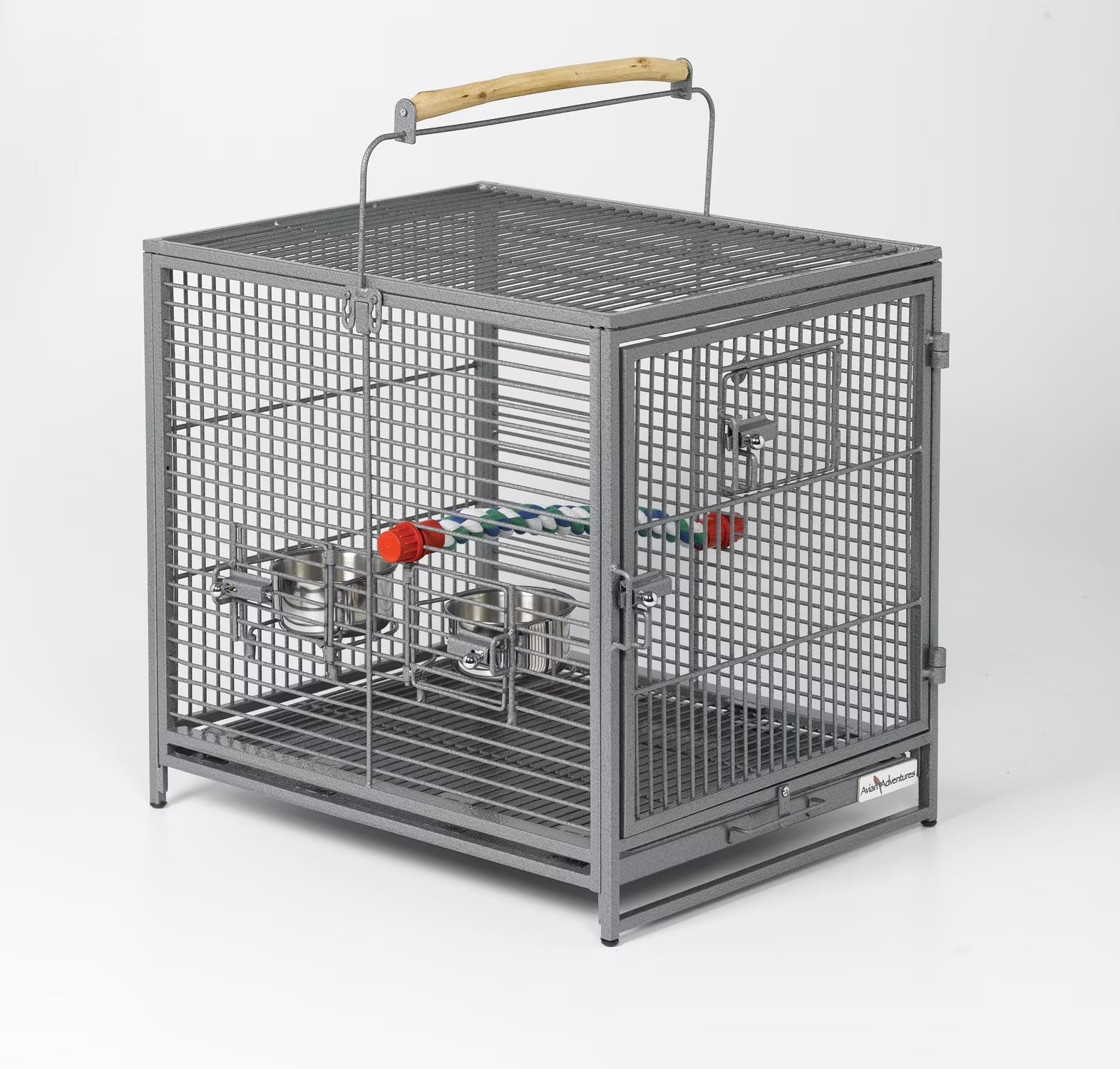 , Poquito Avian Hotel-Platinum Traveling Bird Cage