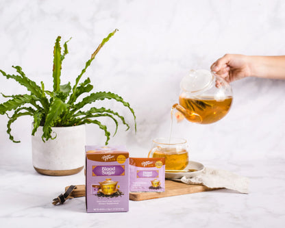 (2 Pack)  Blood Sugar Herbal Tea, 18 Count Box, All Natural, Caffeine Free, Dietary Supplement