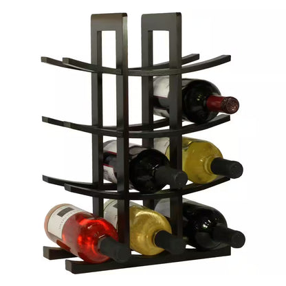 12-Bottle Bamboo Countertop Wine Rack